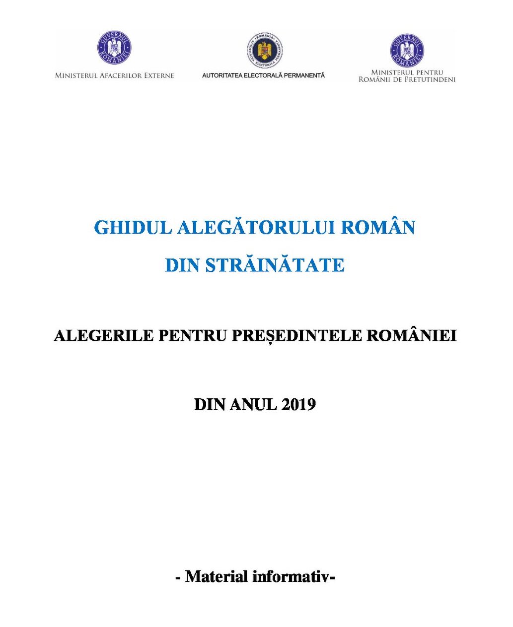 Alegeri PrezidenÈ›iale 2019 Cum VotÄƒm Associazione Ovidio